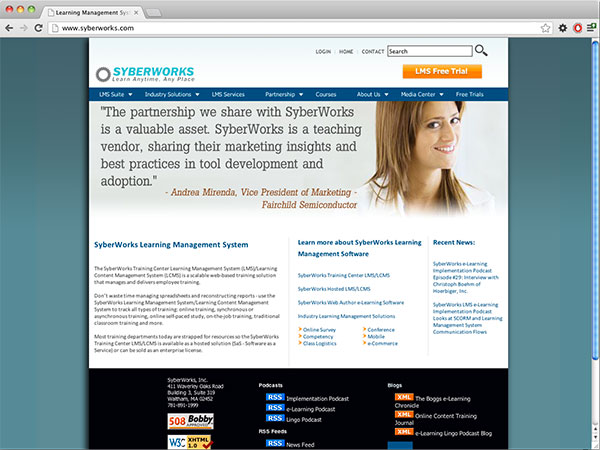 SyberWorks Website Design